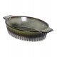 Travessa 31cm 1,4 Litros Oval Mista Em Cerâmica Verde